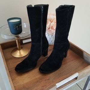 Banana Republic Black Suede Boots